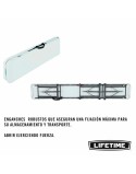 Bench Lifetime Foldable White 183 x 29 x 42 cm
