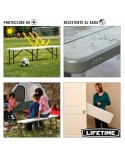 Banc Lifetime Pliable Blanc 183 x 29 x 42 cm
