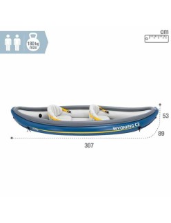 Canoa Hinchable Colorbaby Wyoming C2 307 x 89 x 53 cm