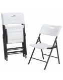 Gepolsterte Campingstuhl Lifetime Weiß 4 Stück 50 x 58 x 83 cm