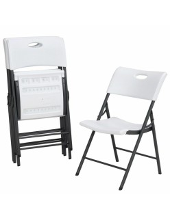 Gepolsterte Campingstuhl Lifetime Weiß 4 Stück 50 x 58 x 83 cm