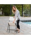 Folding Chair Lifetime White 4 Units 50 x 58 x 83 cm