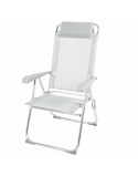 Folding Chair Aktive Reclining Grey 44 x 55 x 101 cm