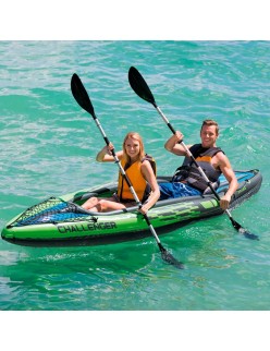Canoë Gonflable Colorbaby Water Lounge Vert 2 personnes 351 x 76 x 38 cm