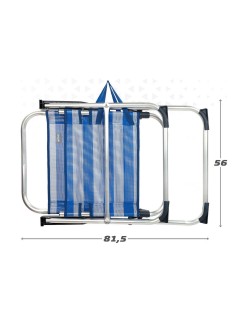 Silla Plegable Colorbaby Marinero 56 x 50 x 88 cm Blanco Azul marino