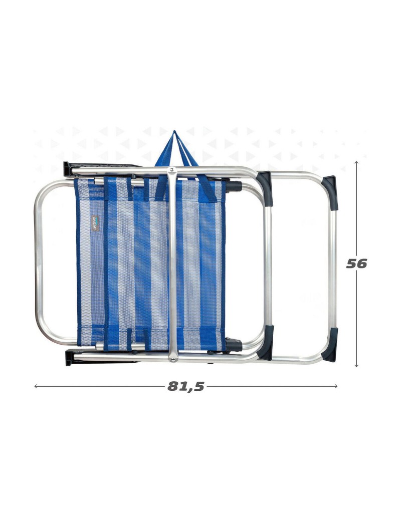 Silla Plegable Colorbaby Marinero 56 x 50 x 88 cm Blanco Azul marino