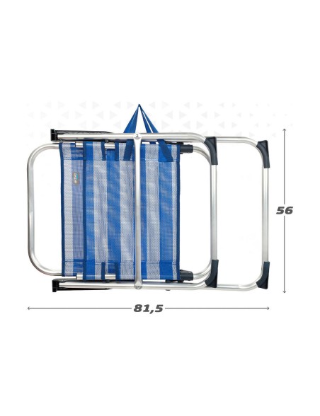Silla Plegable Colorbaby Marinero 56 x 50 x 88 cm Blanco Azul marino