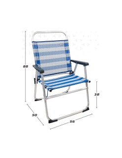 Silla Plegable Colorbaby Marinero 56 x 50 x 88 cm Blanco Azul marino
