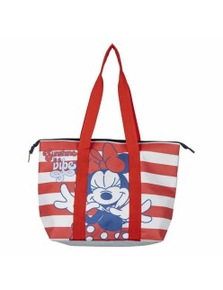 Sac de plage Minnie Mouse Blanc Rouge 47 x 33 x 15 cm
