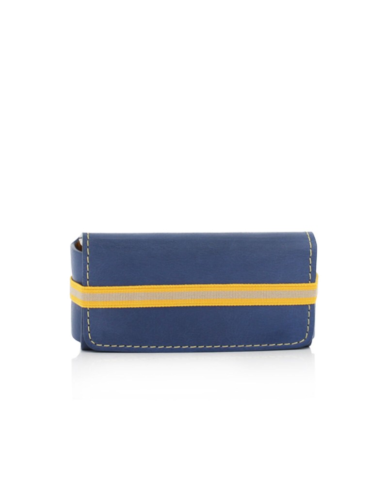 Trousse de toilette Eight & Bob Zubehör Blue marine Cuir