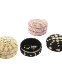 Jewelry box Home ESPRIT Yellow Blue Orange Pink Aluminium 7,5 x 7,5 x 5 cm (8 Units)