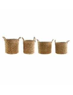 Set di Cestini DKD Home Decor Marrone Iuta (4 pcs)