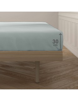 Fitted bottom sheet Happy Home Light grey King size