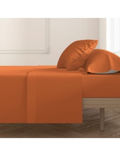 Pillowcase Happy Home Orange 50 x 75 cm 2 Units