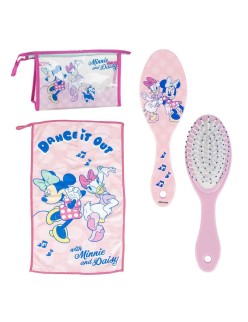 Trousse de Toilette avec Accessoires Minnie Mouse Rose 23 x 15 x 8 cm