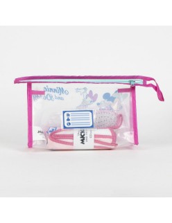 Toilet Bag with Accessories Minnie Mouse Pink 23 x 15 x 8 cm