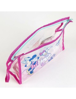 Trousse de Toilette avec Accessoires Minnie Mouse Rose 23 x 15 x 8 cm