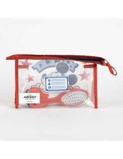 Trousse de Toilette avec Accessoires Mickey Mouse Rouge 23 x 15 x 8 cm