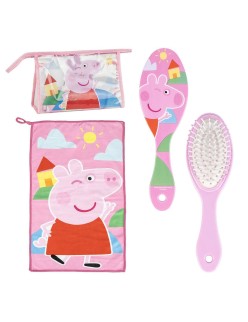 Trousse de Toilette avec Accessoires Peppa Pig Rose 23 x 15 x 8 cm