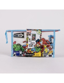 Trousse de Toilette avec Accessoires The Avengers Bleu 23 x 15 x 8 cm