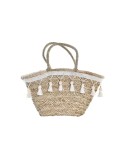 Sac DKD Home Decor Blanc Multicouleur Naturel Métal 59 x 16 x 30 cm