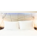 Taie d'oreiller Hosteline IRIS PREMIUM Blanc Lit 1 persone 200 Fils