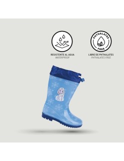 Bottes en Caoutchouc pour Enfants Frozen Bleu