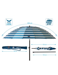Parasol 240 cm UPF 50+ Marinheiro