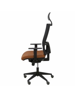 Silla de Oficina con Cabecero Horna P&C Marrón