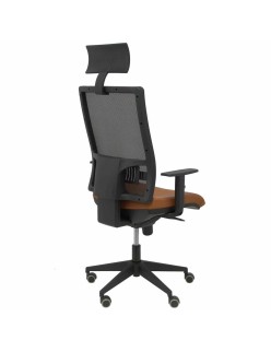 Silla de Oficina con Cabecero Horna P&C Marrón