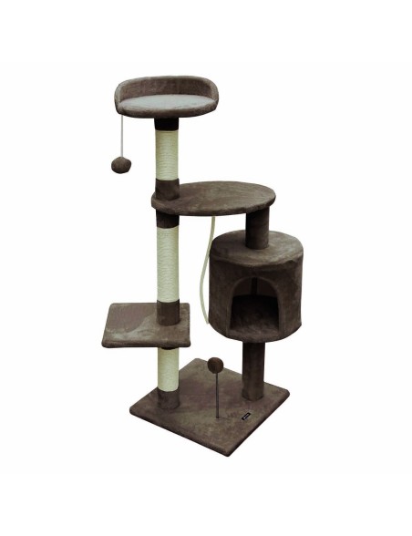 Katzenkratzbaum Gloria 40 x 112 x 40 cm Braun Holz Sisal