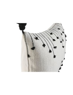 Kissen Home ESPRIT Weiß Schwarz Rhombusse 50 x 15 x 30 cm