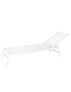 Ligstoel Thais Branco 199 x 61 x 30 cm