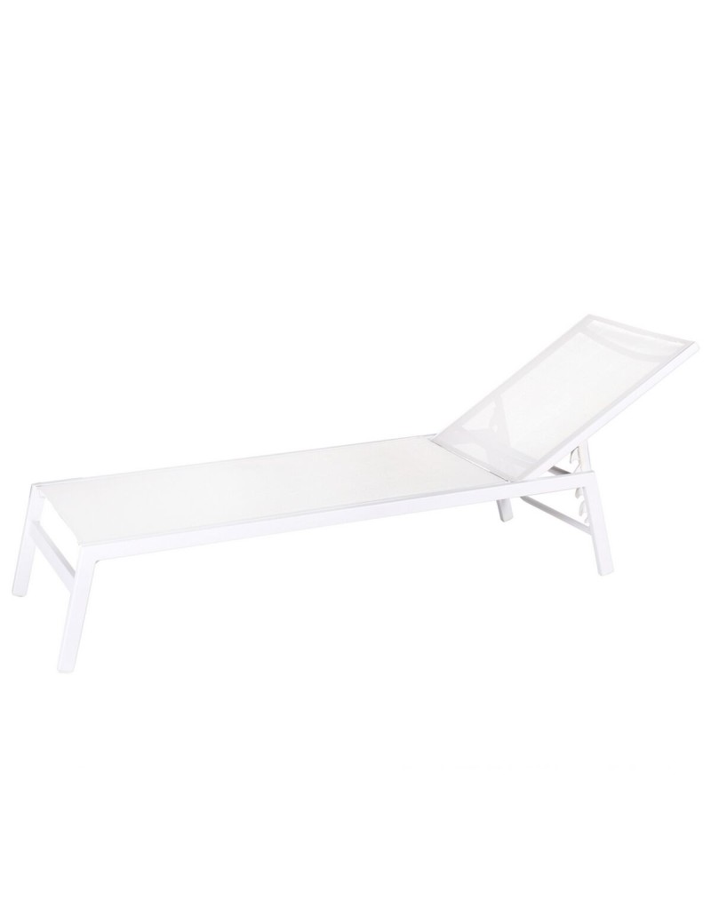 Ligstoel Thais Branco 199 x 61 x 30 cm
