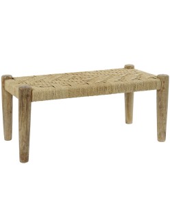 Barhocker DKD Home Decor natürlich Schnur Mango-Holz (88 x 42 x 39,5 cm)