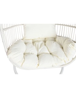 Sedia da giardino sospesa DKD Home Decor Bianco Metallo Alluminio rattan sintetico 94 x 100 x 196 cm