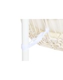 Sedia da giardino sospesa DKD Home Decor Bianco Metallo Alluminio rattan sintetico 94 x 100 x 196 cm