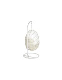 Hängender Gartenstuhl DKD Home Decor Weiß Metall Aluminium Synthetischer Rattan 94 x 100 x 196 cm