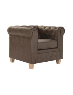 Sessel DKD Home Decor 80 x 80 x 70 cm Holz Dunkelbraun
