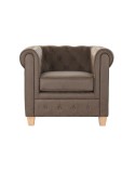 Sessel DKD Home Decor 80 x 80 x 70 cm Holz Dunkelbraun
