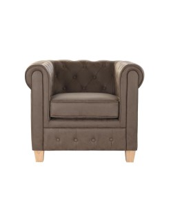 Sessel DKD Home Decor 80 x 80 x 70 cm Holz Dunkelbraun