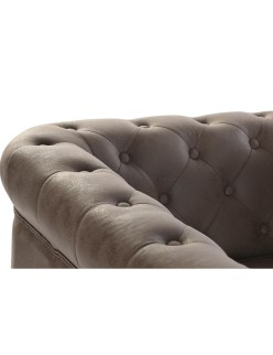 Fauteuil DKD Home Decor 80 x 80 x 70 cm Bois Brun foncé