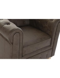 Sessel DKD Home Decor 80 x 80 x 70 cm Holz Dunkelbraun
