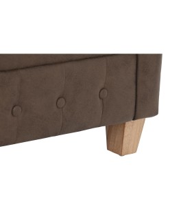 Fauteuil DKD Home Decor 80 x 80 x 70 cm Bois Brun foncé