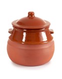 Kochtopf mit Deckel Steingut 2 L 19 x 20,5 x 18 cm (4 Stück)