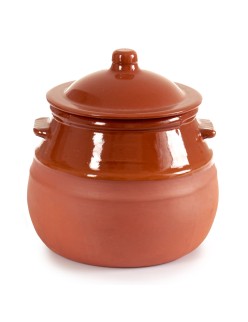 Kochtopf mit Deckel Steingut 2 L 19 x 20,5 x 18 cm (4 Stück)