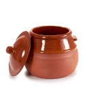 Kochtopf mit Deckel Steingut 2 L 19 x 20,5 x 18 cm (4 Stück)