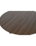Mesa de Comedor Home ESPRIT Marrón Negro Hierro Madera MDF 120 x 120 x 75 cm