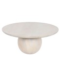 Mesa de Centro Home ESPRIT Acacia 81 x 81 x 37 cm