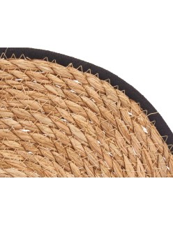 Dessous de plat Noir Coton Algues marines (24 Unités)